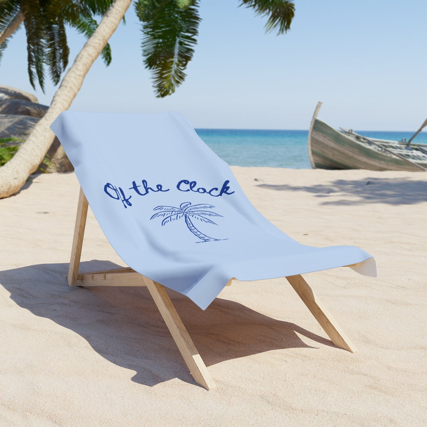 Off the Clock Beach Towel