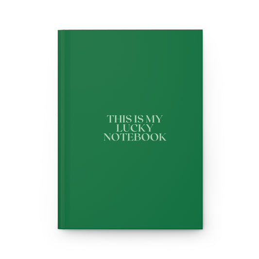 This is My Lucky Notebook Hardcover Journal Matte