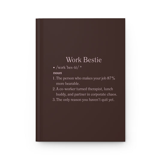 Brown Work Bestie Notebook